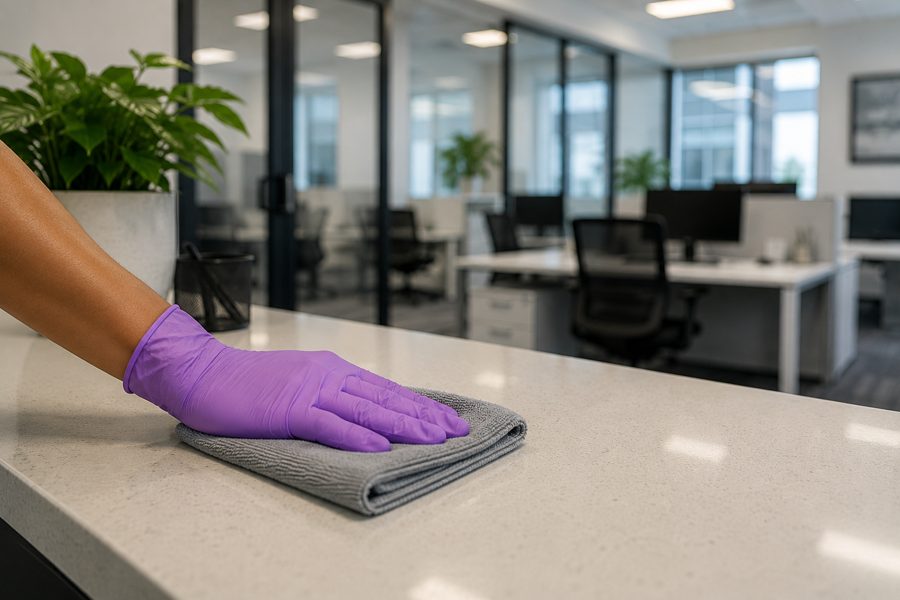 Clean modern office space